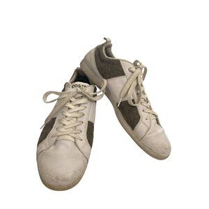 Lacoste Mens  Size 12 White  Brown Casual Sneakers  shoes